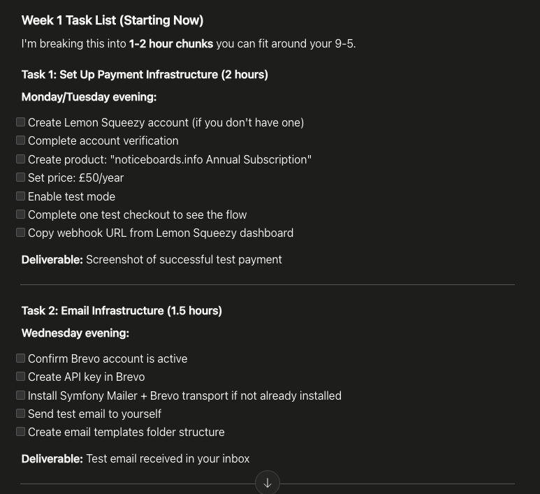 Claude Week 1 Tasks